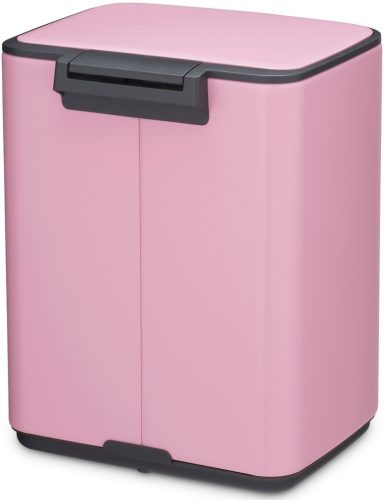 Brabantia Bo Pedal Bin pedálos hulladékgyűjtő szagmentesen záródó Soft-Close fedél, karcsú, négyzetes forma, műanyag