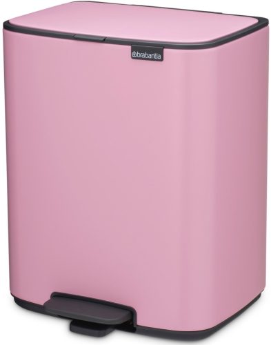 Brabantia Bo Pedal Bin pedálos hulladékgyűjtő szagmentesen záródó Soft-Close fedél, karcsú, négyzetes forma, műanyag