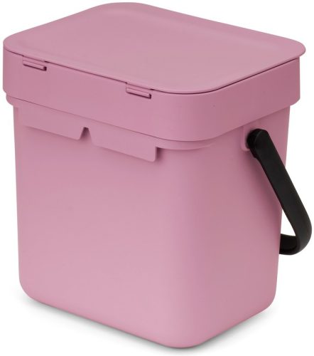 Brabantia Sort & Go konyhai szemetes felnyitható fedéllel, fogantyúval szelektív és komposzt gyűjtéséhez, 3L - A méret,