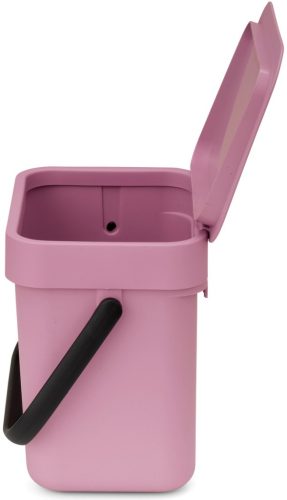 Brabantia Sort & Go konyhai szemetes felnyitható fedéllel, fogantyúval szelektív és komposzt gyűjtéséhez, 3L - A méret,