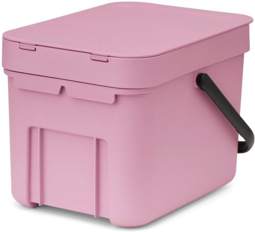 Brabantia Sort & Go konyhai szemetes felnyitható fedéllel, fogantyúval szelektív és komposzt gyűjtéséhez, 6L - S méret,