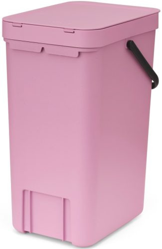 Brabantia Sort & Go konyhai szemetes felnyitható fedéllel, fogantyúval szelektív és komposzt gyűjtéséhez, 16L - D méret,
