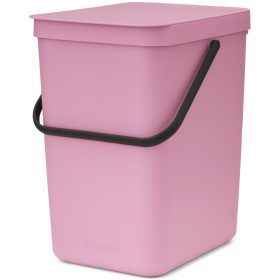   Brabantia Sort & Go konyhai szemetes felnyitható fedéllel, fogantyúval szelektív és komposzt gyűjtéséhez, 25L - J méret,
