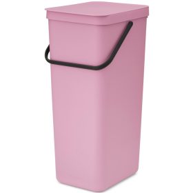   Brabantia Sort & Go konyhai szemetes felnyitható fedéllel, fogantyúval szelektív és komposzt gyűjtéséhez, 40L - L méret,