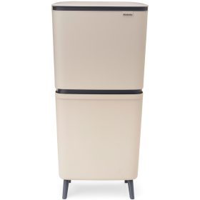   Brabantia SortUp Recycle Bin Hi 2 szintes szelektív hulladékgyűjtő torony lábakon, felhajtható fedéllel, 20+25L