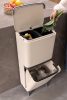 Brabantia SortUp Recycle Bin Hi 2 szintes szelektív hulladékgyűjtő torony lábakon, felhajtható fedéllel, 10+10+25L
