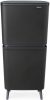 Brabantia SortUp Recycle Bin Hi 2 szintes szelektív hulladékgyűjtő torony lábakon, felhajtható fedéllel, 10+10+25L-