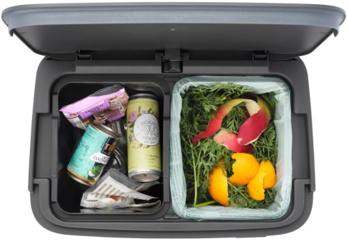 Brabantia SortUp Recycle Bin Hi 2 szintes szelektív hulladékgyűjtő torony lábakon, felhajtható fedéllel, 10+10+25L-