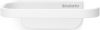 Brabantia MindSet fali kistekercses WC-papír tartó fedő nélkül, acél, szikrázó fehér ásványi textúra - 303104