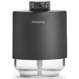   Brabantia MindSet folyékonyszappan-adagoló csepegésbiztos pumpával, 200ml üveg tartály, acél burkolat, határtalan szürke