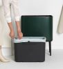 Brabantia Bo Touch Bin nyomófedeles hulladékgyűjtő, magasított, lábakon álló, műanyag tartály, 36L - R méret, acél,