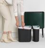 Brabantia Bo Touch Bin nyomófedeles szelektív hulladékgyűjtő, magasított, lábakon álló, műanyag tartály, 11+23L - X+J