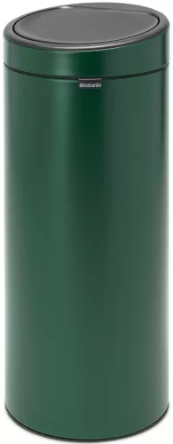 Brabantia Touch Bin New Soft-Touch nyomófedeles hulladékgyűjtő belső tartállyal, kerek, 30L - G méret, acél, fenyőzöld