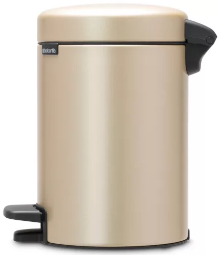Brabantia NewIcon pedálos hulladékgyűjtő szagmentesen záródó Soft-Close fedél, műanyag tartály, 3L - V méret, acél,