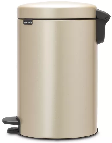 Brabantia NewIcon pedálos hulladékgyűjtő szagmentesen záródó Soft-Close fedél, műanyag tartály, 12L - X méret, acél,