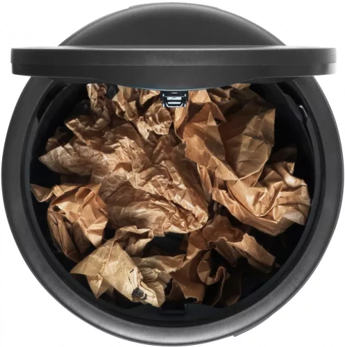 Brabantia Touch Bin New Soft-Touch nyomófedeles hulladékgyűjtő belső tartállyal, kerek, 30L - G méret, acél, aranyfényű