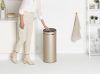 Brabantia Touch Bin New Soft-Touch nyomófedeles hulladékgyűjtő belső tartállyal, kerek, 30L - G méret, acél, aranyfényű