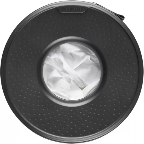 Brabantia Laundry Bin szennyestartó szellőző nyílásokkal, tépőzáras, mosható szennyesgyűjtő zsák, henger forma, közepes