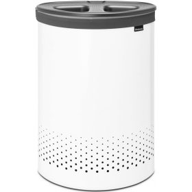   Brabantia Laundry Bin Selector szennyestartó szellőző nyílásokkal, 2 részes tépőzáras szennyesgyűjtő zsák, ovális forma,