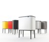 Brabantia Bo Touch Bin nyomófedeles szelektív hulladékgyűjtő, magasított, lábakon álló, műanyag tartály, 11+23L - X+J