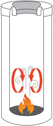 Brabantia Flame Guard önoltó papírkosár hulladékbedobó nyílással, fém kosárral, 30L, r.m. acél, selyem - 378621