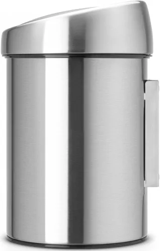 Brabantia Touch Bin fali/álló nyomófedeles hulladékgyűjtő XXS, 3L - A méret, r.m. acél, selyem ujjlenyomatmentes