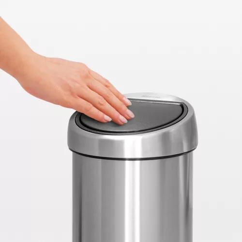 Brabantia Touch Bin fali/álló nyomófedeles hulladékgyűjtő XXS, 3L - A méret, r.m. acél, selyem ujjlenyomatmentes