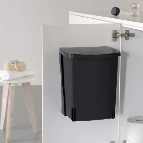 Brabantia Built in Bin beépített szemetes, ajtóra szerelhető, ajtóval együtt nyíló, felnyitható fedéllel, 10L - C méret,