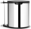 Brabantia Built In Bin beépített szemetes, ajtóra szerelhető, ajtóval együtt nyíló, felnyitható fedéllel, belső műanyag