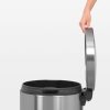 Brabantia Pedal Bin Silent pedálos hulladékgyűjtő, 45L - L méret, r.m. acél, selyem ujjlenyomatmentes - 424205