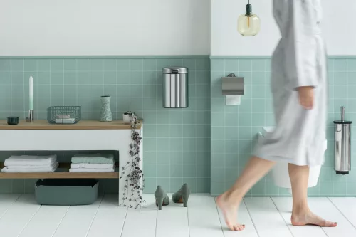 Brabantia Profile WC-kefe fali tartóval, rozsdamentes acél, fényes - 427169
