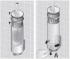 Brabantia Profile WC-kefe fali tartóval, rozsdamentes acél, fényes - 427169