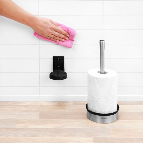 Brabantia Profile fali/álló tartalék kistekercses WC-papír tartó, 3 tekercses, rozsdamentes acél, selyem matt - 427220