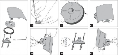 Brabantia Profile fali kistekercses WC-papír tartó fedővel, rozsdamentes acél, fényes - 427602