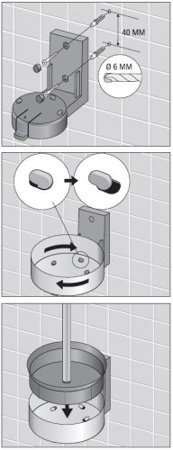 Brabantia Profile fali/álló tartalék kistekercses WC-papír tartó, 3 tekercses, acél, fehér - 483448