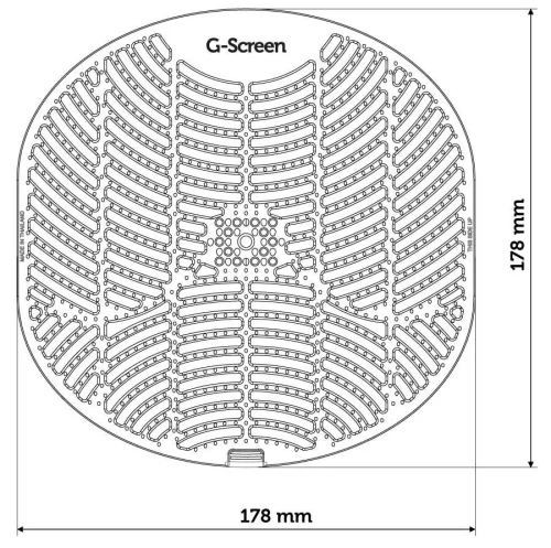 G-Screen Blue - Cool Mint - mentol illatú piszoár rács