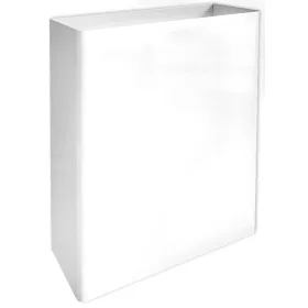   Fali fedő nélküli hulladékgyűjtő, 23 liter, acél, fehér