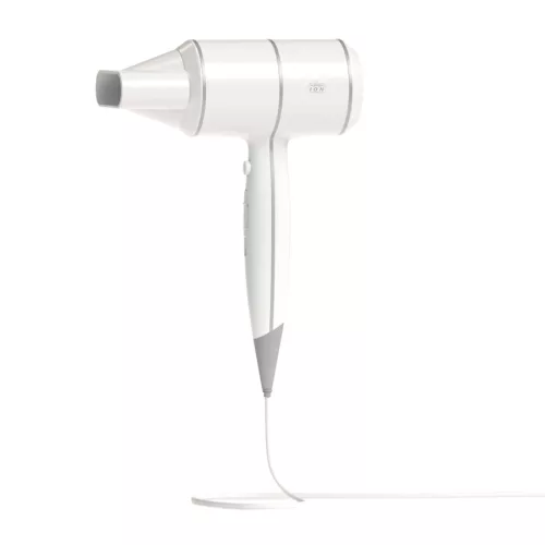 Szállodai ionos hajszárító kézi, 3 fokozat, fűtőszál kapcsolás, 2db USB aljzat, 1800W, fehér