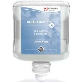   SCJP Clear Foam Pure habszappan, illatmentes, színezékmentes, bőrbarát, Proline manuális adagolóhoz, 1L patron
