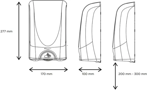 SCJP TouchFREE kézfertőtlenítő adagoló InstantFOAM COMPLETE kézfertőtlenítő hab patronhoz, automata, 1L, ABS műanyag,