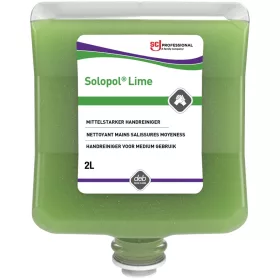   SCJP Solopol Lime Medium-Heavy Duty ipari kézmosó közepesen makacs olajos, zsíros szennyeződésekre, kukoricacsutka