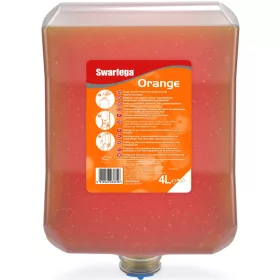   SCJP Swarfega Orange Heavy Duty ipari kézmosó közepesen makacs olajos, zsíros szennyeződésekre, kukoricacsutka