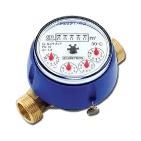   B-METERS GSD8 AF hidegvízmérő óra, szárazon futó, csatl.nlk, 130mm, 4m3/h, 3/4"