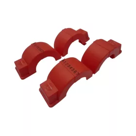 B-METERS műanyag plomba gyűrű, piros, 1/2"