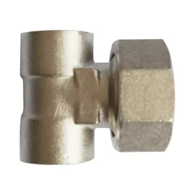   DELTA T osztó végelem, tömítő gyűrűvel, 1"Bx1/2"Bx1/2"B