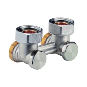   GIACOMINI R388 szelepblokk, sarok, kétcsöves, 3/4"-18mm