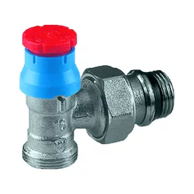   GIACOMINI R411 termosztatikus radiátorszelep, sarok, 1/2"-18mm
