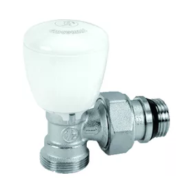   GIACOMINI R431TG termosztatikus radiátorszelep, sarok, 1/2"-18mm kézi kerékkel