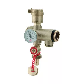   GIACOMINI R554D öt utas osztóvég, öntömítő menettel, komplett, 1"