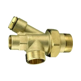   GIACOMINI R557B T-idom, hollandival, merülő érzékelő csatl. lehetőség, 1"x1/2"x1"